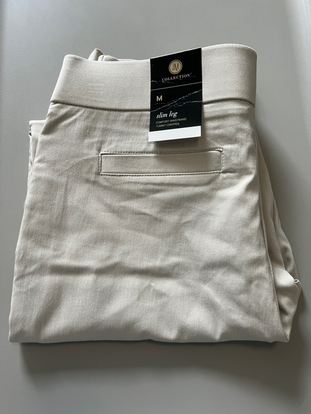 JM Collection Khaki Pant Legging Size Medium NWT